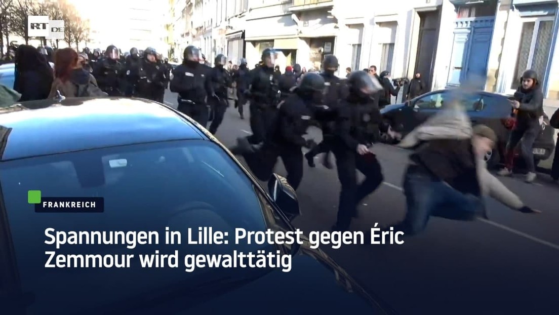 Spannungen in Lille: Protest gegen Éric Zemmour wird gewalttätig