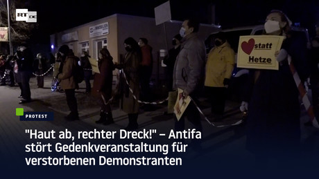"Haut ab, rechter Dreck!" – Antifa stört Gedenkveranstaltung für verstorbenen Demonstranten