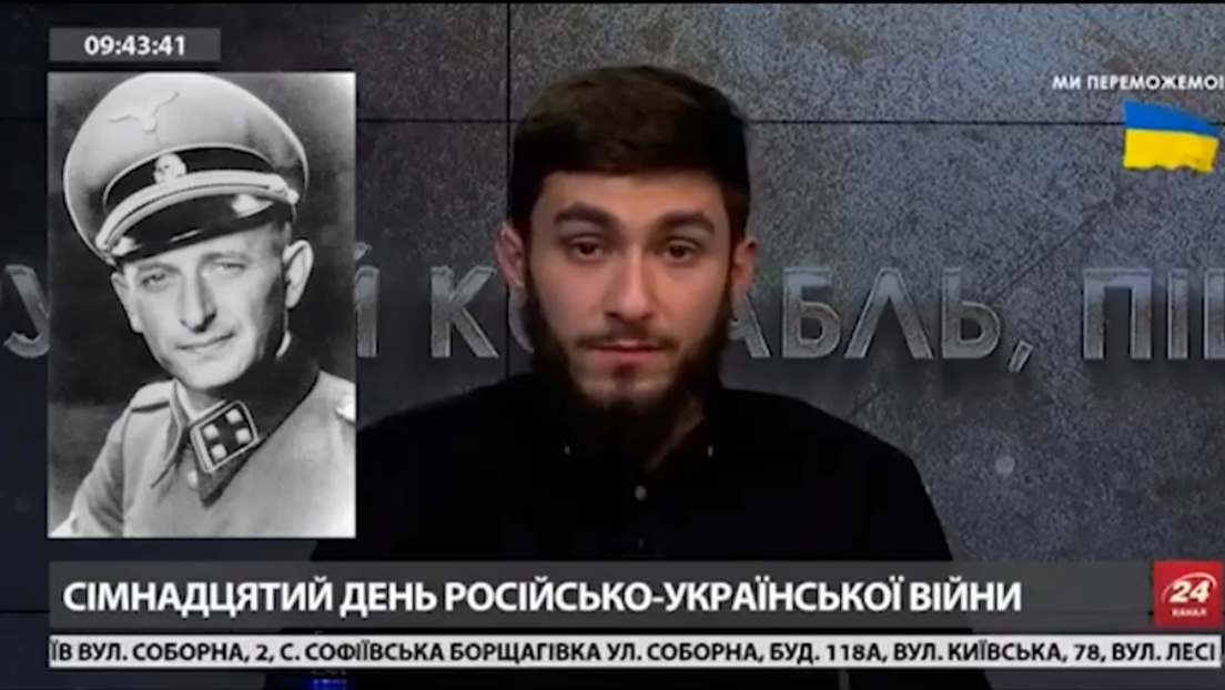 Ukraine: TV-Moderator zitiert Eichmann und ruft auf, russische Kinder zu töten