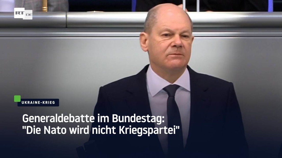 Generaldebatte im Bundestag: "Die Nato wird nicht Kriegspartei"