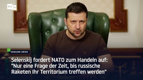 Selenskij fordert NATO zum Handeln auf