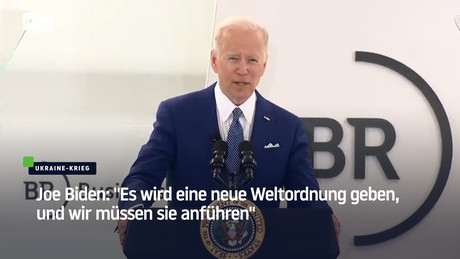 Joe Biden: "Es wird eine neue Weltordnung geben, und wir müssen sie anführen"