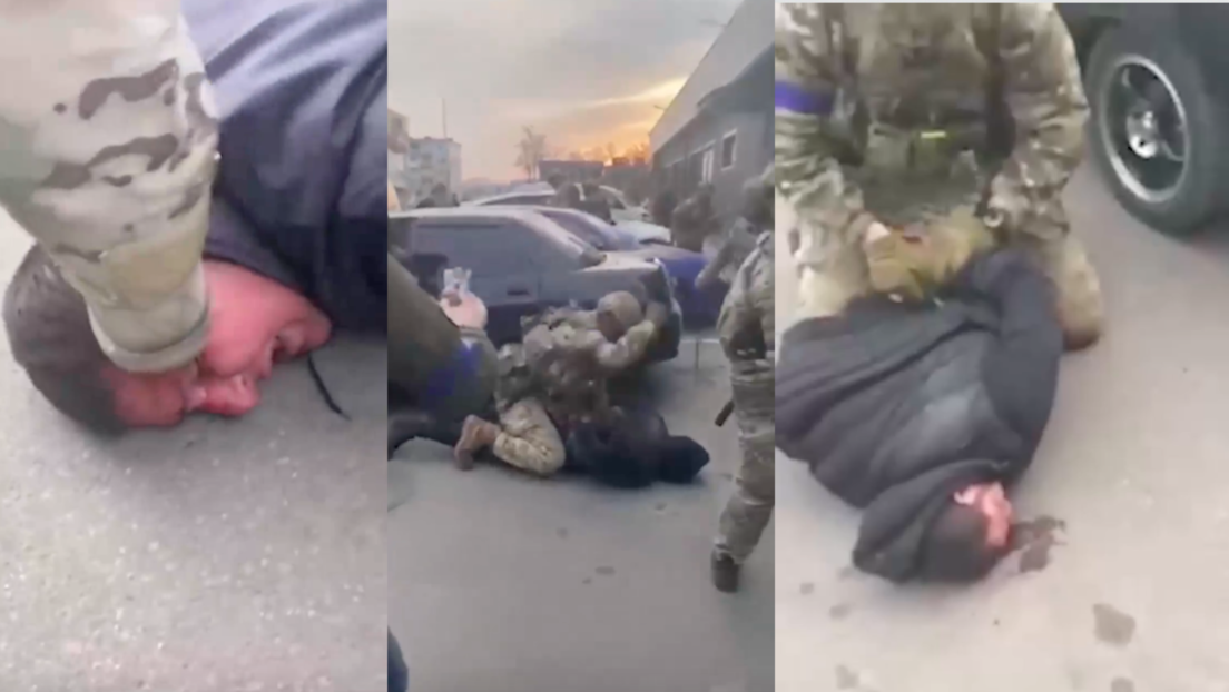 Ukrainische Soldaten misshandeln Festgenommene vor laufender Kamera
