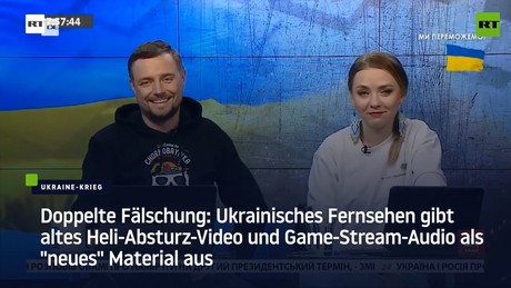 Doppelte Fälschung: Ukrainisches Fernsehen bastelt Hubschrauber-Absturz