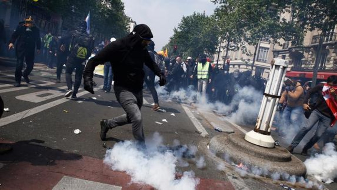 LIVE: Gewerkschaften gehen am 1. Mai in Paris auf die Straße