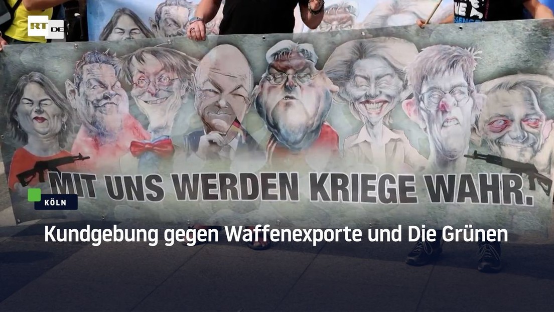 Köln: Kundgebung gegen Waffenexporte und Die Grünen
