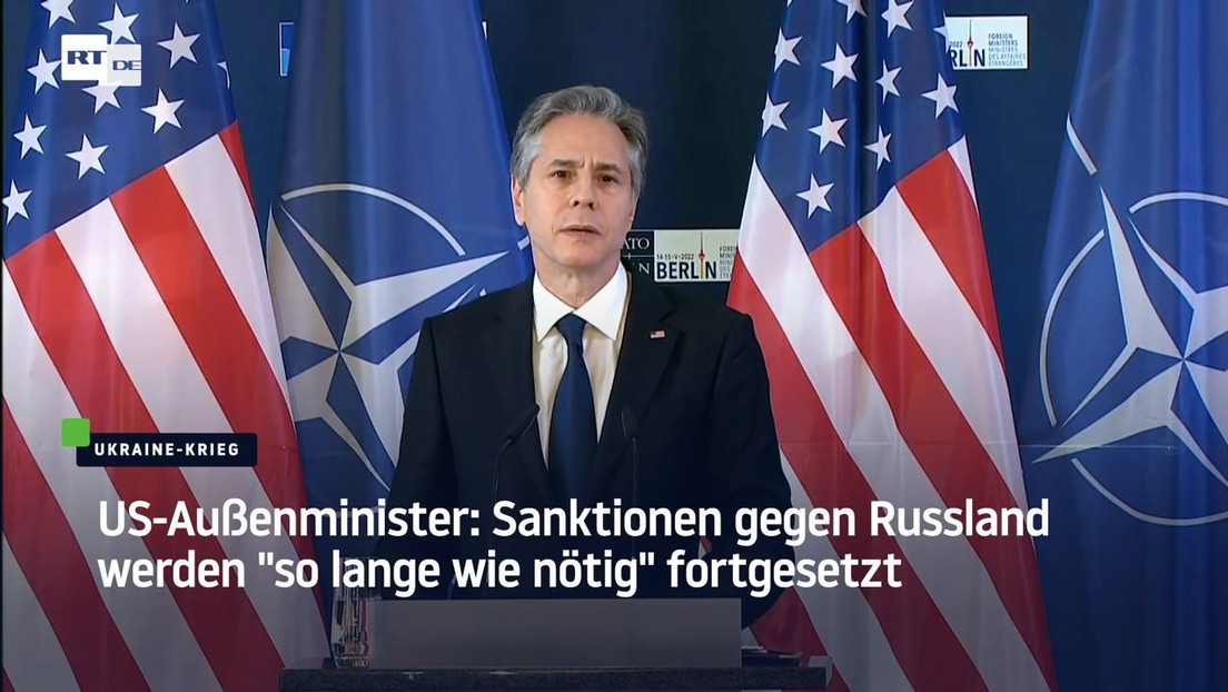 US-Außenminister: Sanktionen gegen Russland werden fortgesetzt – "so lange wie nötig"
