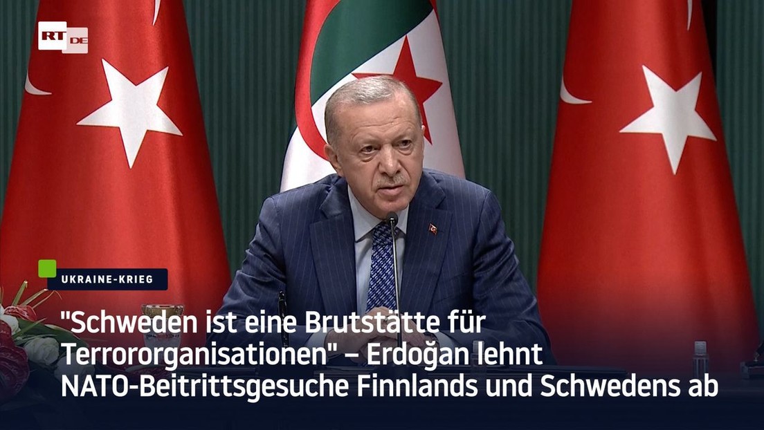 "Brutstätte für Terrororganisationen" – Erdoğan lehnt NATO-Beitritt Finnlands und Schwedens ab
