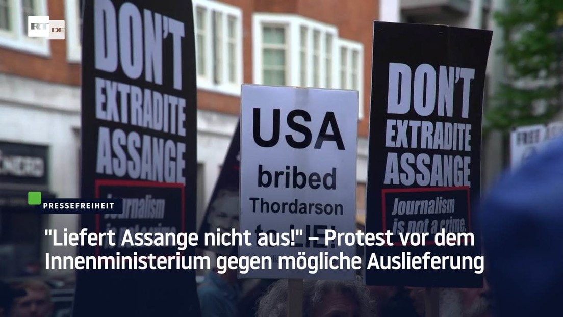 "Liefert Assange nicht aus!" – Protest vor dem Innenministerium gegen mögliche Auslieferung