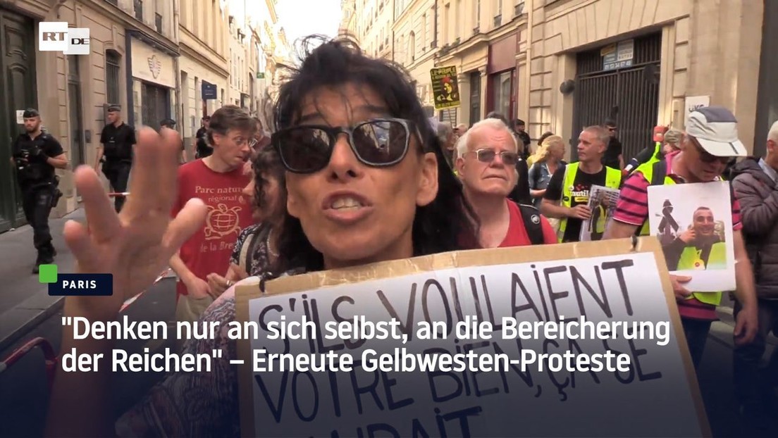 "Denken nur an sich selbst, an die Bereicherung der Reichen" – Erneute Gelbwesten-Proteste in Paris