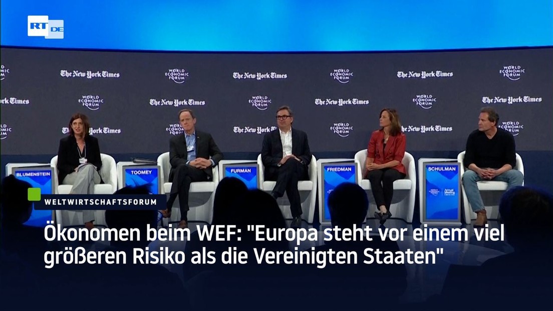 Ökonomen beim WEF: "Europa steht vor einem viel größeren Risiko als die Vereinigten Staaten"