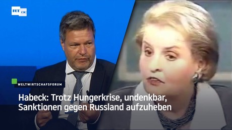 Habeck: Trotz Hungerkrise undenkbar, Sanktionen gegen Russland aufzuheben