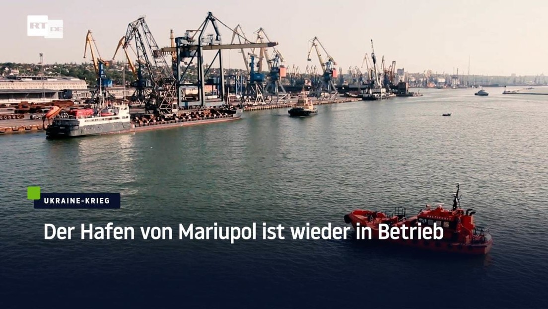 Der Hafen von Mariupol ist wieder in Betrieb