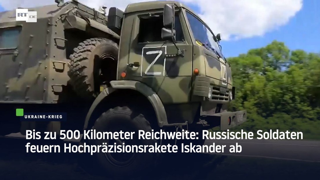 Bis zu 500 Kilometer Reichweite: Russische Soldaten feuern Hochpräzisionsrakete Iskander ab
