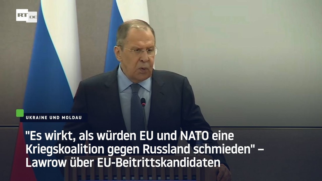 Lawrow: "Es wirkt, als würden EU und NATO eine Kriegskoalition gegen Russland schmieden"