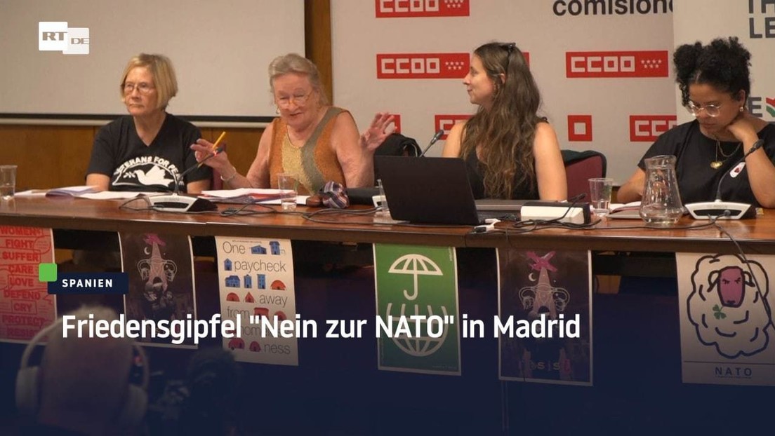 Spanien: Friedensgipfel "Nein zur NATO" in Madrid