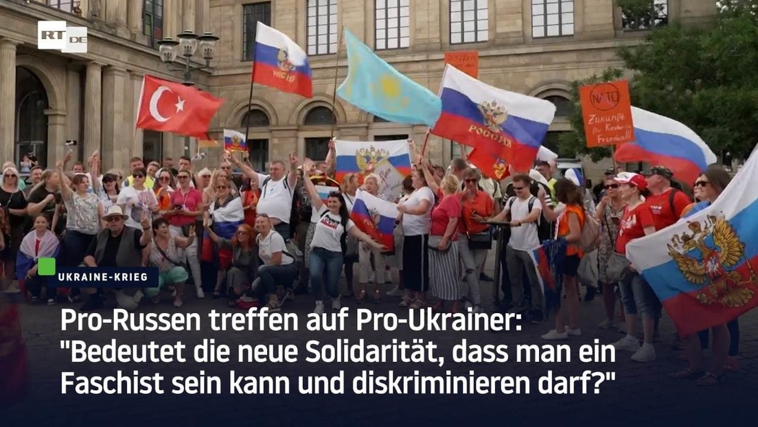 Pro-Russen treffen auf Pro-Ukrainer: "Bedeutet neue Solidarität, dass man ein Faschist sein kann?"