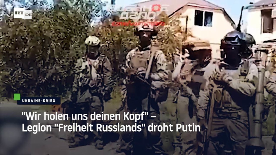 "Wir holen uns deinen Kopf" – Legion "Freiheit Russlands" droht Putin, plötzlich schlagen Bomben ein