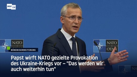 Papst wirft NATO gezielte Provokation des Ukraine-Kriegs vor – "Das werden wir auch weiterhin tun"