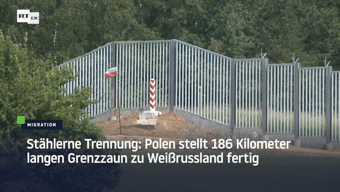 Stählerne Trennung: Polen stellt 186 Kilometer langen Grenzzaun zu Weißrussland fertig