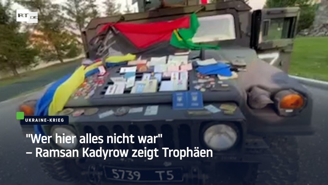 "Wer hier alles nicht war" – Ramsan Kadyrow zeigt Trophäen