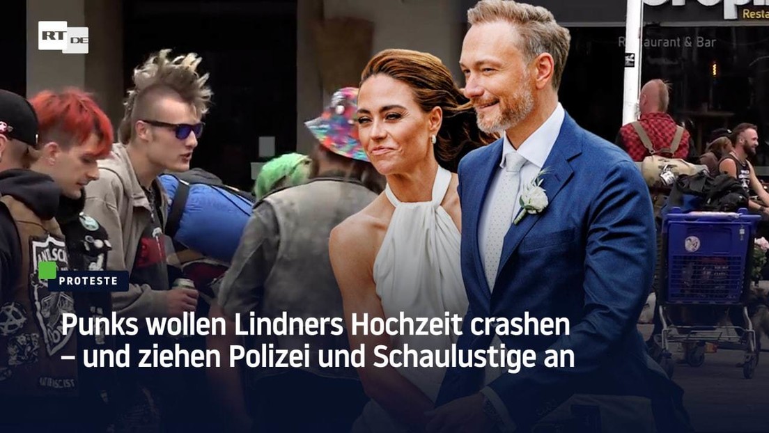 Sylt: Punks wollen Lindners Hochzeit crashen – und ziehen Polizei und Schaulustige an