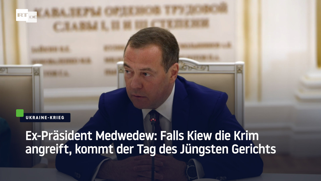 Ex-President Medvedev: If Kyiv attacks Crimea, Judgment Day will come