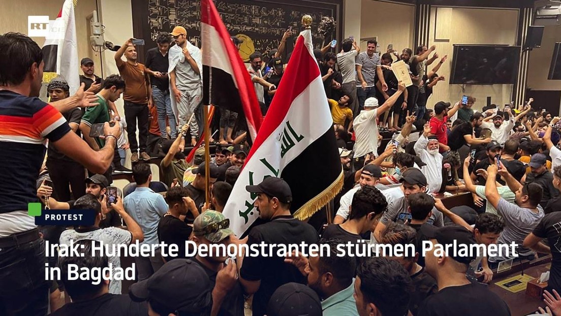 Irak: Hunderte Demonstranten stürmen Parlament in Bagdad