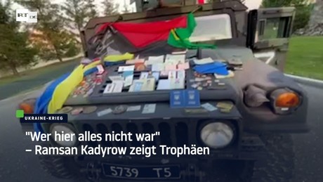 "Wer hier alles nicht war" – Ramsan Kadyrow zeigt Trophäen