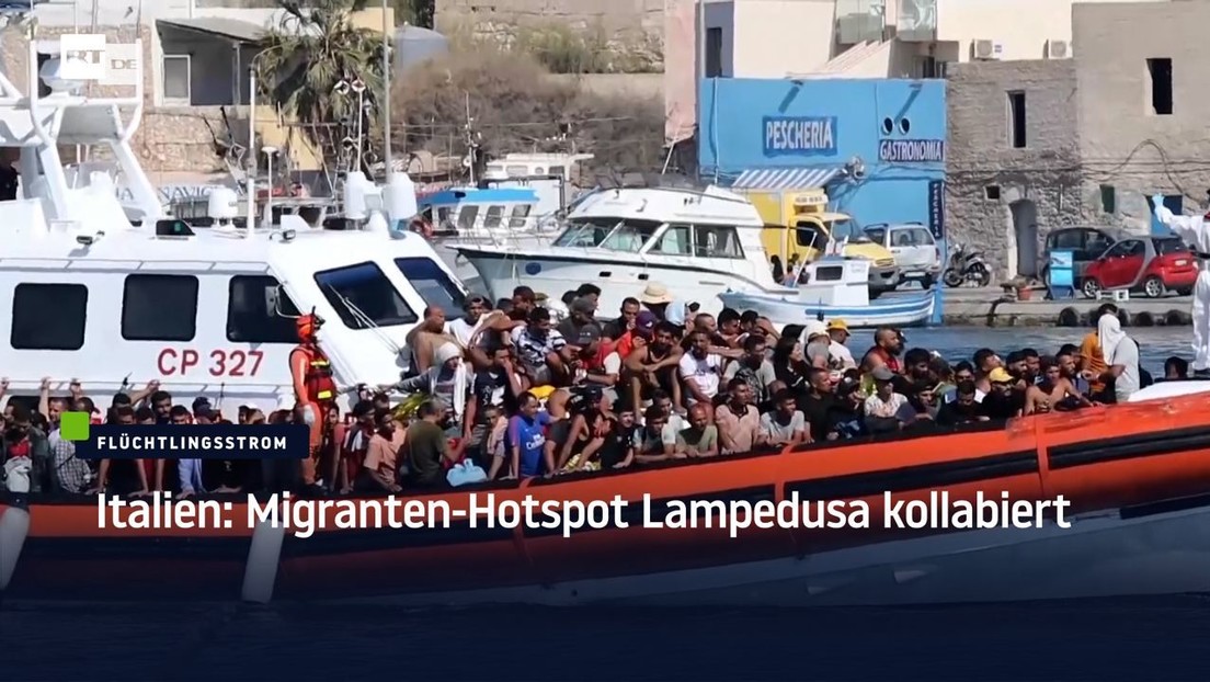 Italy: Lampedusa migrant hotspot collapses