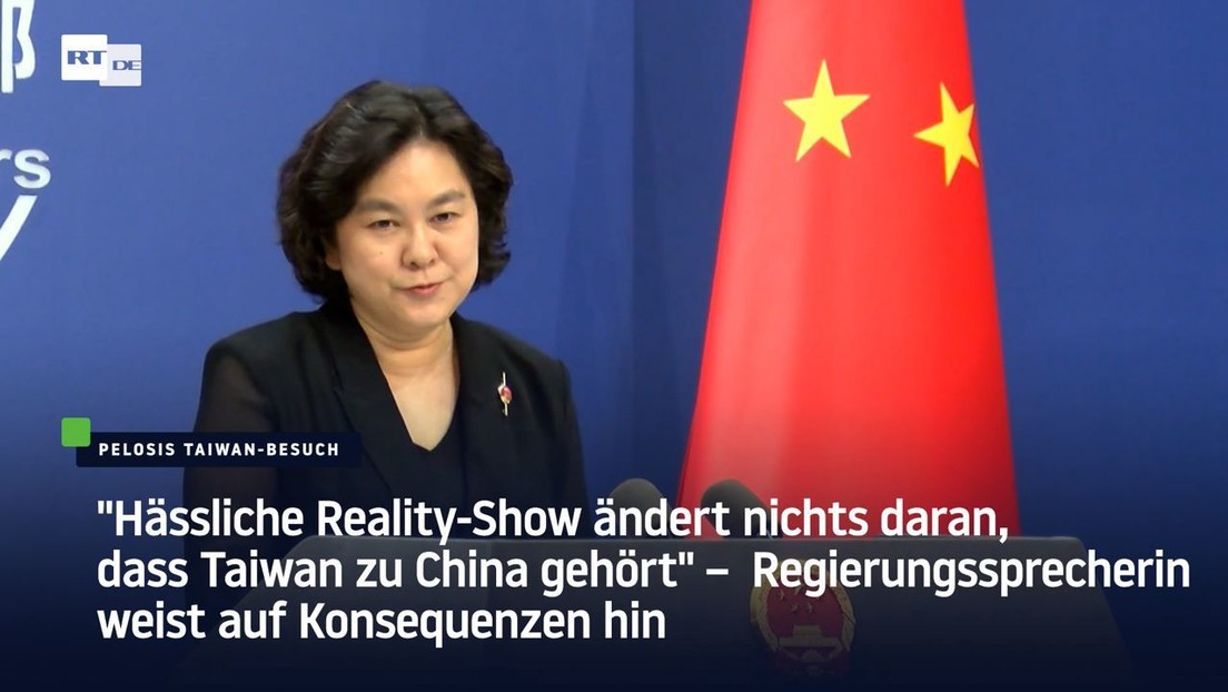 Regierungssprecherin: "Hässliche Reality-Show ändert nichts daran, dass Taiwan zu China gehört"