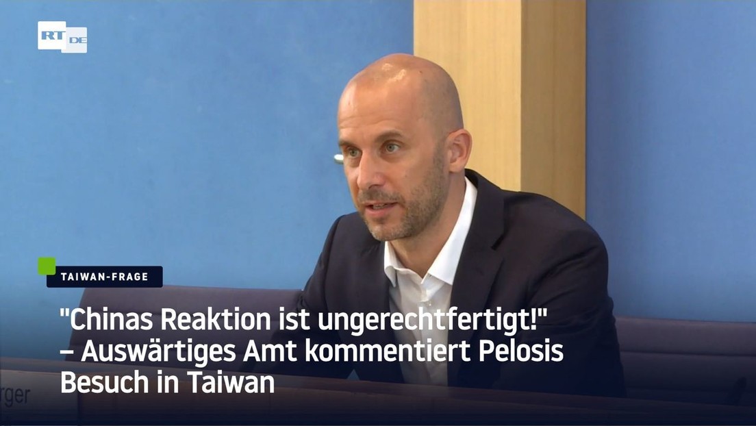 Auswärtiges Amt kommentiert Pelosis Besuch in Taiwan: "Chinas Reaktion ist ungerechtfertigt"