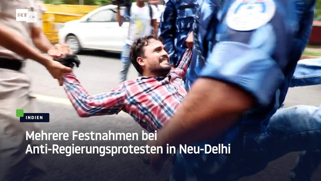 Inflation in Indien: Mehrere Festnahmen bei Anti-Regierungsprotesten in Neu-Delhi