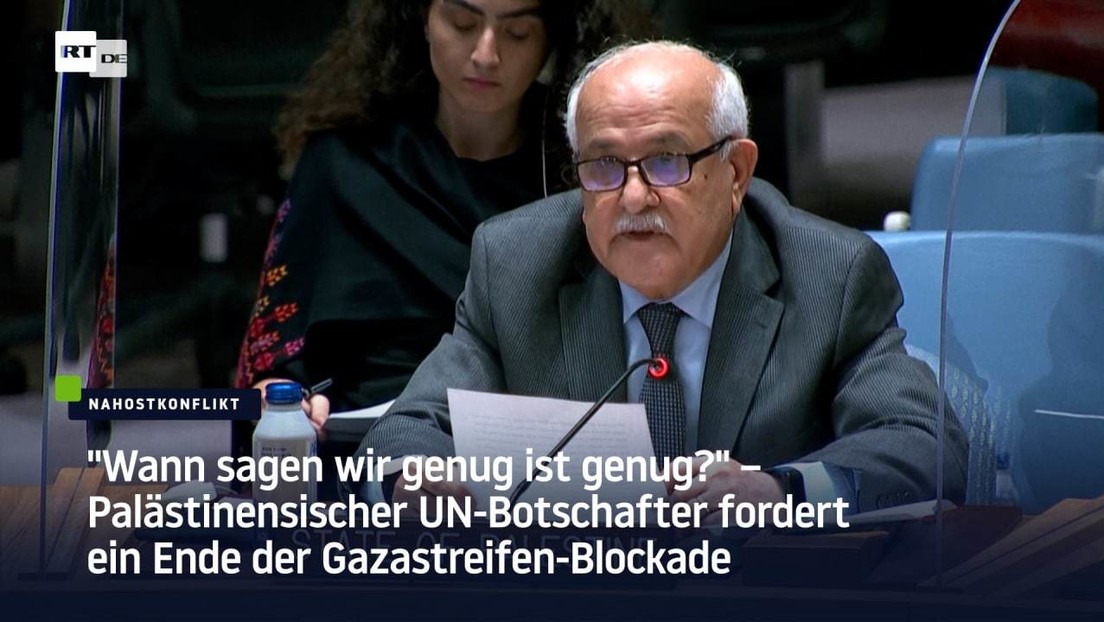 "Wann sagen wir genug ist genug?" – Blockade des Gazastreifens Thema im UN-Sicherheitsrat