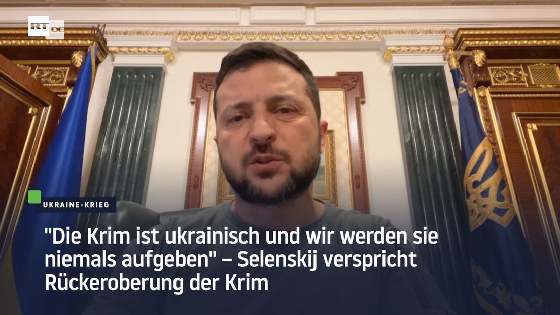 Selenskij verspricht Rückeroberung: "Die Krim ist ukrainisch und wir werden sie niemals aufgeben"