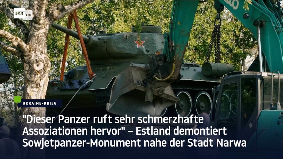 Nach Regierungsbeschluss demontiert Estland Sowjetpanzer-Monument