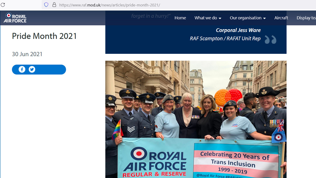Britische Royal Air Force will keine weißen Männer mehr