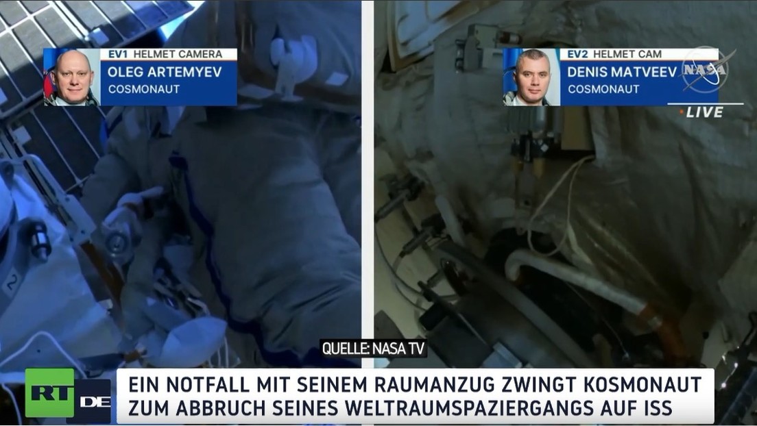 Probleme mit Weltraumanzug: Kosmonaut muss Außeneinsatz an der ISS abbrechen
