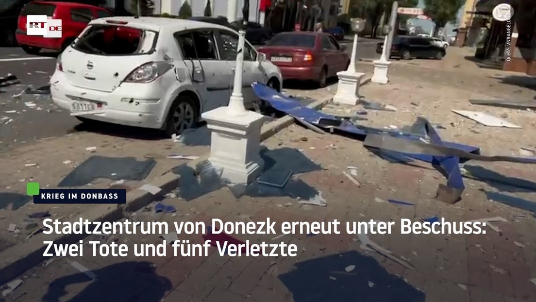 Stadtzentrum von Donezk erneut unter Beschuss: Zwei Tote und fünf Verletzte