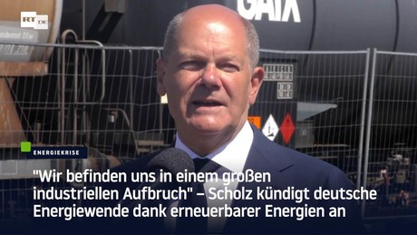 "Great industrial awakening"? Scholz announces German energy transition thanks to renewable energies