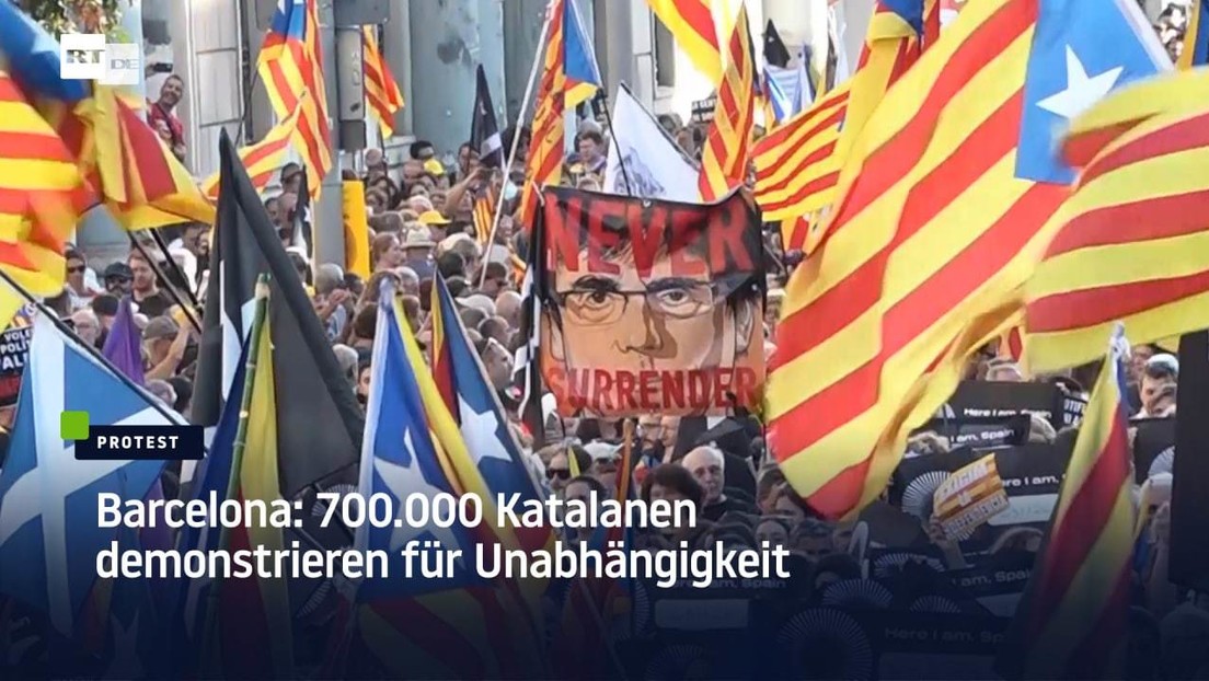 Barcelona: 700.000 Katalanen demonstrieren für Unabhängigkeit