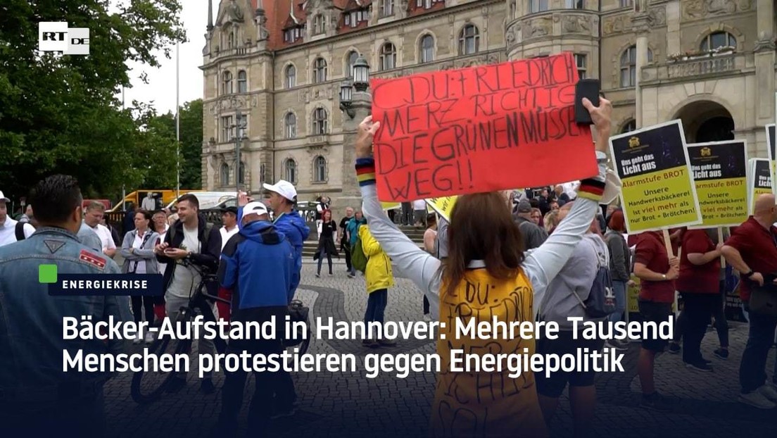 Bäcker-Aufstand in Hannover: Mehrere Tausend Menschen protestieren gegen Energiepolitik