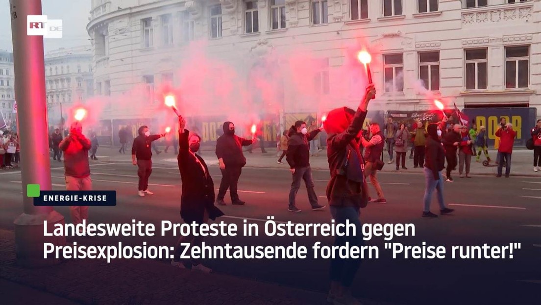 Nationwide protests in Austria against price explosion: Tens of thousands demand "Prices down!"