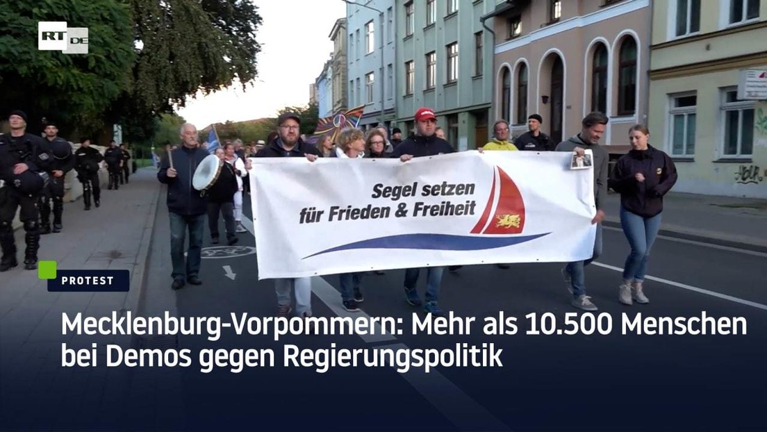 Mecklenburg-Vorpommern: Mehr als 10.500 Menschen bei Demos gegen Regierungspolitik
