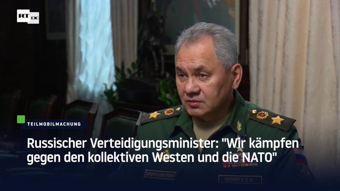 Verteidigungsminister Schoigu: "Wir führen Krieg gegen den kollektiven Westen"