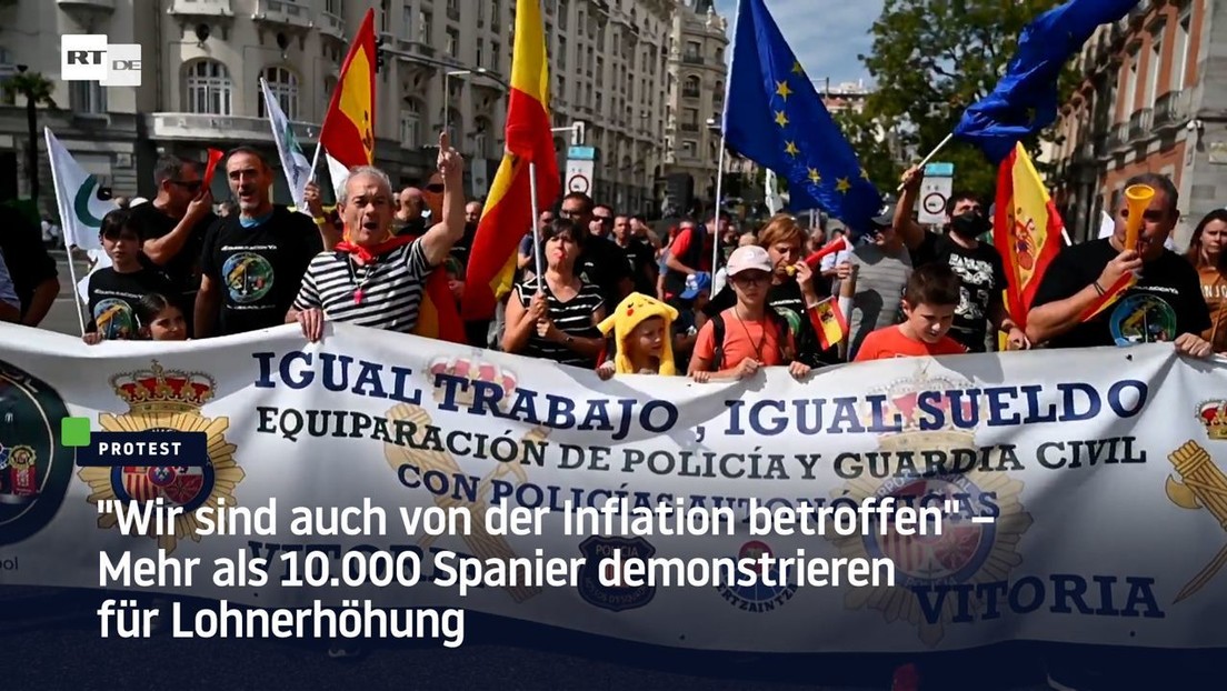 "Wir sind auch von der Inflation betroffen" – Mehr als 10.000 Spanier demonstrieren für Lohnerhöhung