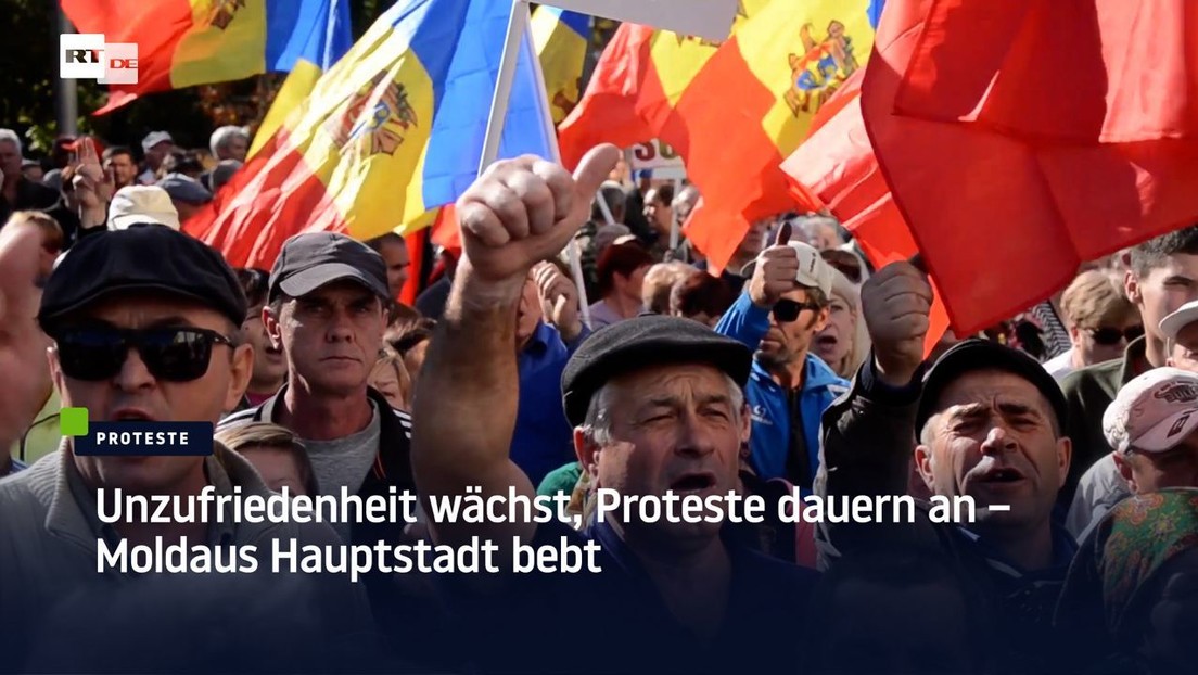 "Wozu braucht ihr denn Gas?" – 45.000 Demonstranten fordern Neuwahlen in Moldau