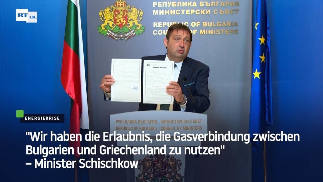 "Wir dürfen die Gasverbindung zwischen Bulgarien und Griechenland nutzen" – Minister Schischkow