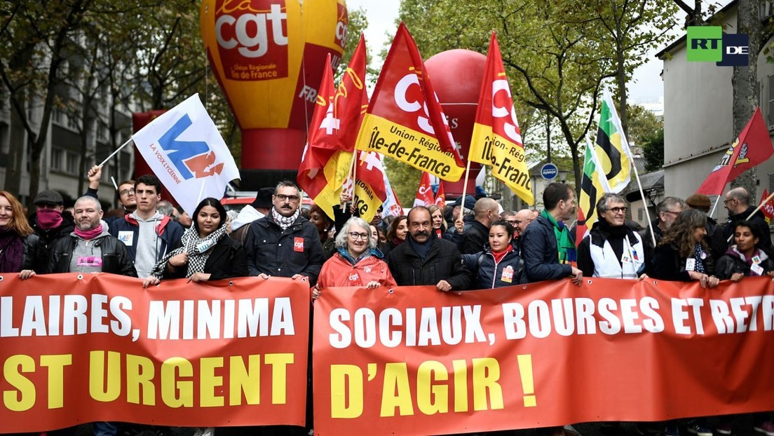 LIVE: Explodierende Preise – Gewerkschaften mobilisieren zum Protest in Paris