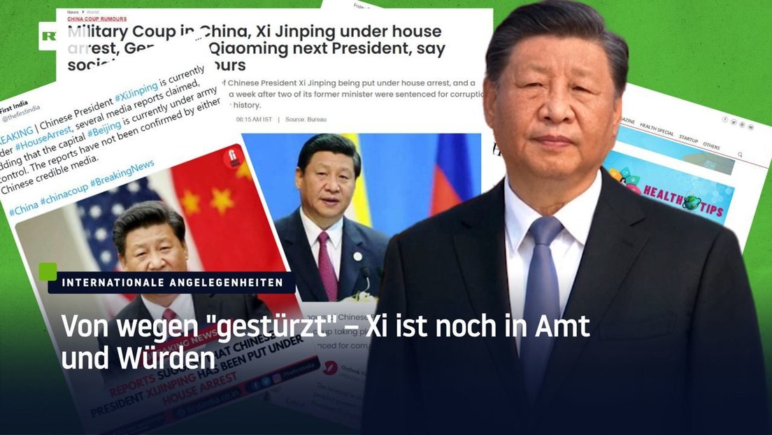 Von wegen "gestürzt" – Xi ist noch in Amt und Würden